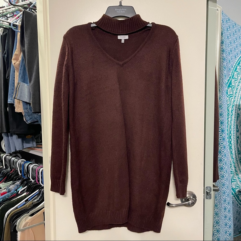 Maroon Sweater Dress